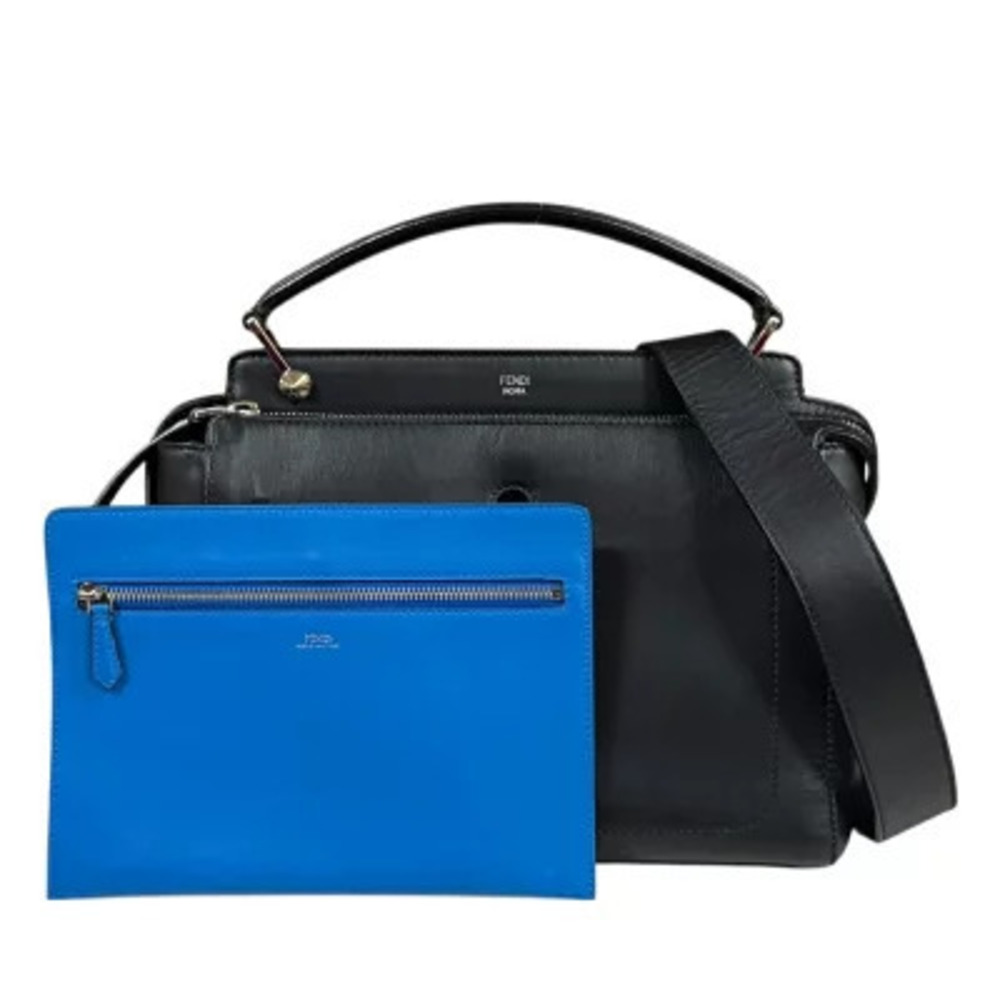 Fendi com Shoulder Bag Fendi Leather Black